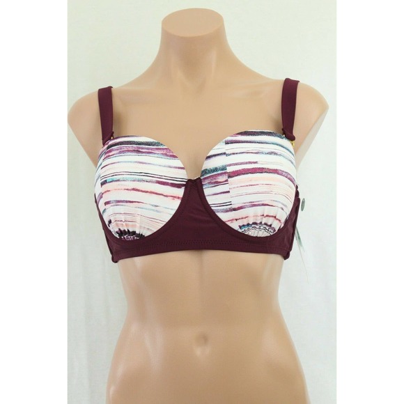 Raisins plus size Lush push up underwire bikini top size 14W - Picture 3 of 5